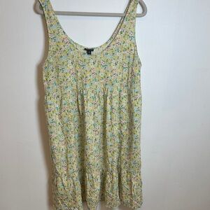 Torrid Size 0 Yellow Mini Multicolor Floral Dress